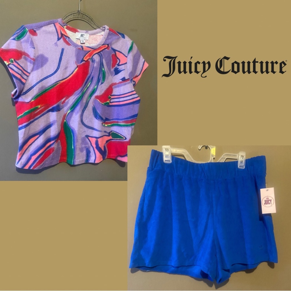 Juicy Couture Set Shorts & Shirt NWT